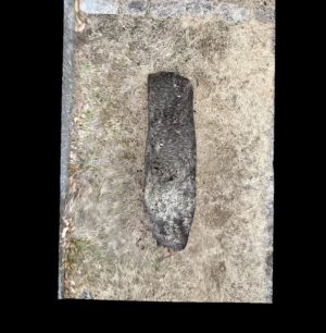 今日（1/12）のフォトグラメトリー松山城 東御門櫓台石垣跡にある石碑。やはり無機質な石とか岩とかである程度大きなモノは、3Dスキャンしやすくて、イイ！#photogrammetry #フォトグラメトリー#1日1フォトグラメトリー#scaniverse#iphone14pro