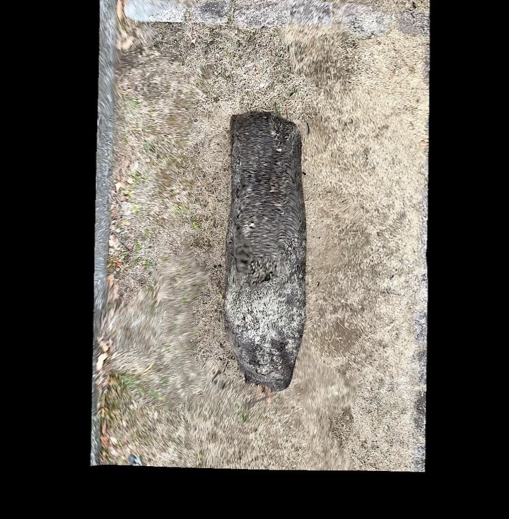 今日（1/12）のフォトグラメトリー松山城 東御門櫓台石垣跡にある石碑。やはり無機質な石とか岩とかである程度大きなモノは、3Dスキャンしやすくて、イイ！#photogrammetry #フォトグラメトリー#1日1フォトグラメトリー#scaniverse#iphone14pro