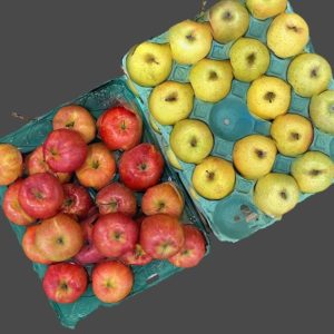 今日（2/5）のフォトグラメトリーとあるすーぱーのリンゴの陳列。両方とも瑞々しくて美味しそう♪#photogrammetry #フォトグラメトリー#1日1フォトグラメトリー#scaniverse#iphone14pro